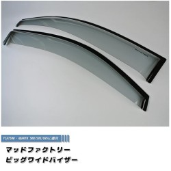 (C-BDDV) MUD FACTORY FIAT 500 Wind deflectors Window Visor [fiat5-big-ls]