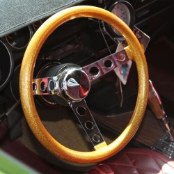 (CC-SW) MOONEYES ORIGINAL California Metal Flake Steering Wheels  (34cm/13.5") [GS250CM]