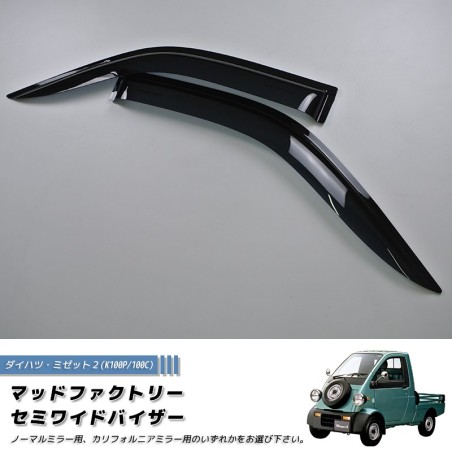 (C-BDDV) MUD FACTORY DAIHATSU MIDJET Window Visor [mjt2-semi-ds]