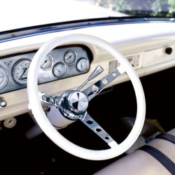 (CC-SW) MOONEYES ORIGINAL Classic Style Vinyl Grip Steering Wheel (34cm/13.5") [GS250PW]