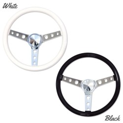 (CC-SW) MOONEYES ORIGINAL Classic Style Vinyl Grip Steering Wheel (34cm/13.5") [GS250PW]