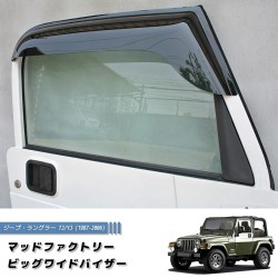 (C-BDDV) MUD FACTORY JEEP WRANGLER YJ TJ Wind deflectors Window Visor [jk-big-ds]