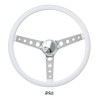 (CC-SW) MOONEYES ORIGINAL "Finger Grip" Steering Wheel (Vinyl Grip) (15") [GS290FGBK]