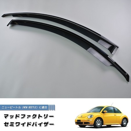 (C-BDDV) MUD FACTORY VOLKSWAGEN BEETLE (1997-2011) Window Visor [nbtl-semi-ds]