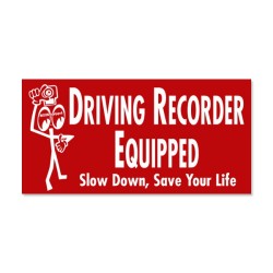 (CC-SK) Driving Recorder Equipped 貼紙 [MQD035RD]