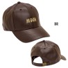 (G-AP-CH) MOON Faux Leather Cap [CM186]