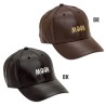 (G-AP-CH) MOON Faux Leather Cap [CM186]