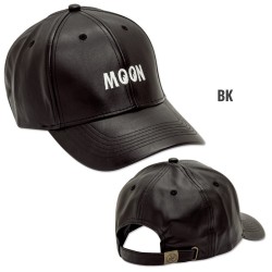 (G-AP-CH) MOON Faux Leather Cap [CM186]