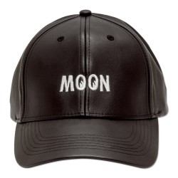 (G-AP-CH) MOON Faux Leather Cap [CM186]