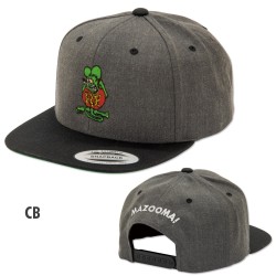 (G-AP-CH) Standing Rat Fink Embroidery Flat Visor Cap 帽 [RICF056]