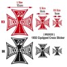 (CC-SK) 1950 Equipped Cross 貼紙 (XS) [MQD020XS]