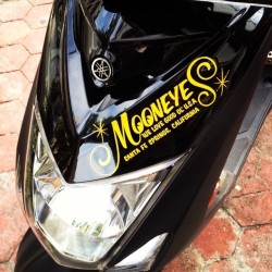 (CC-SK) MOONEYES Logo Die Cut Sticker [DM189]