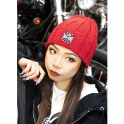 (G-AP-CK) MOON Equipped Iron Cross Beanie Cap [MQC053]