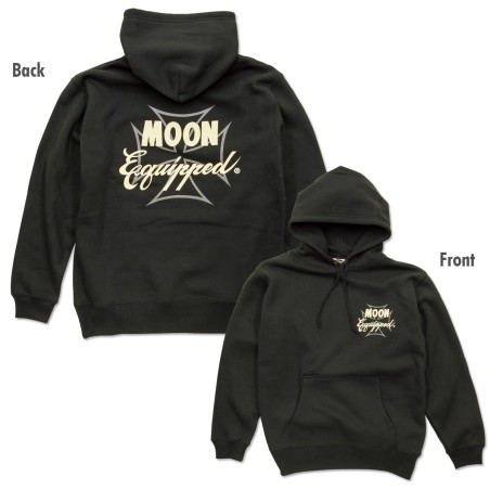 (G-AP-SW) MOON Equipped Iron Cross Line Pullover Hoodie [MQS023]