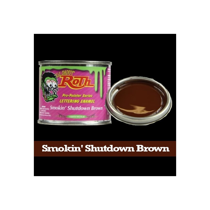 Beginner Pinstriping Kit, Smokin' Shutdown Brown 彩繪琺瑯油 [‎RLE-16]