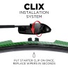 (CC-WB) AutoTex Clix Carbon Collection Wiper Blade, Green [‎AutoTex-CCC-GN]