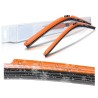 (CC-WB) AutoTex Clix Carbon Collection Wiper Blade, Orange [‎AutoTex-CCC-OR]