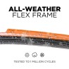 (CC-WB) AutoTex Clix Carbon Collection Wiper Blade, Orange [‎AutoTex-CCC-OR]