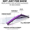 (CC-WB) AutoTex Clix Carbon Collection Wiper Blade, Purple [‎AutoTex-CCC-PU]