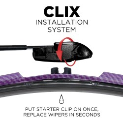 (CC-WB) AutoTex Clix Carbon Collection 水撥, 紫色 [‎AutoTex-CCC-PU]