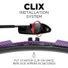 (CC-WB) AutoTex Clix Carbon Collection Wiper Blade, Purple [‎AutoTex-CCC-PU]