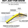 (CC-WB) AutoTex Clix Carbon Collection Wiper Blade, Yellow [‎AutoTex-CCC-YE]