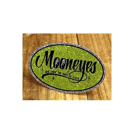 (CC-SK) MOONEYES Oval 貼紙 [DM168YE]