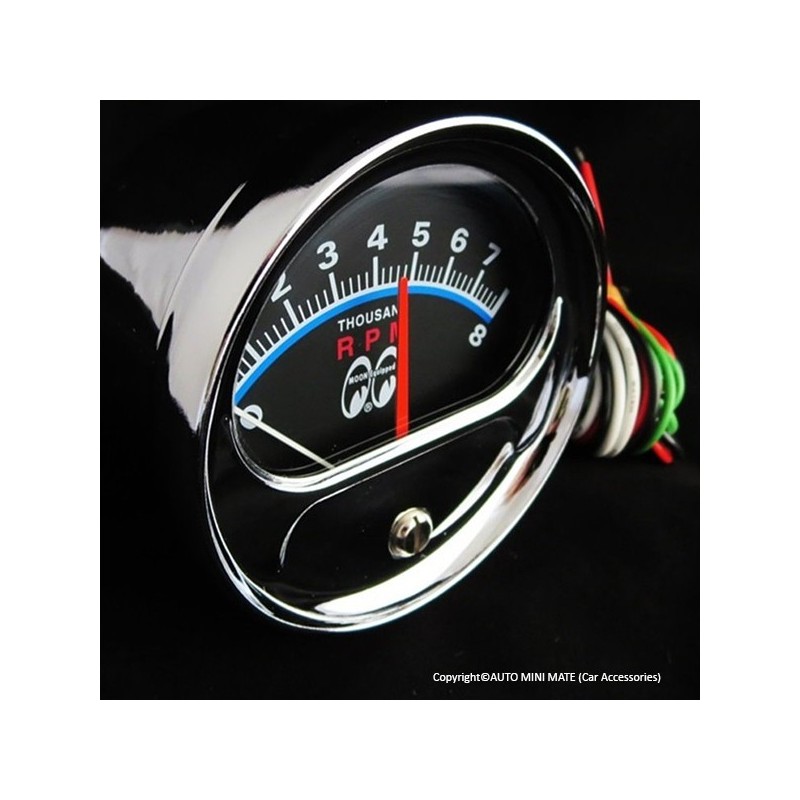 (CC-GA) MOONEYES 8000 RPM Electronic Tachometer [MPG5000TM]