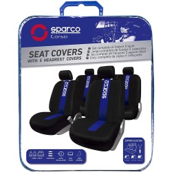 (CC-CSC) Sparco SPC1011 Classic Model Seat Covers, Blue [SPC1011]