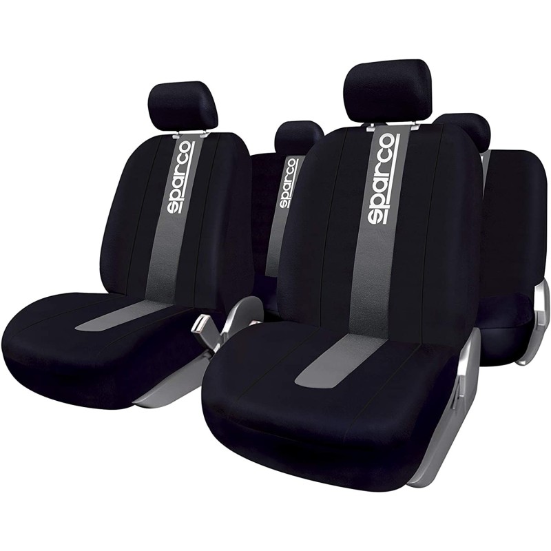 (CC-CSC) Sparco SPC1012 Classic Model Seat Covers, Grey [SPC1012]