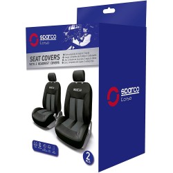 (CC-CSC) SPARCO SPC1018GR Universal Seat Covers, Grey [SPC1018GR]