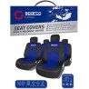 (CC-CSC) Sparco SPCS402BL Seat Covers, Black/Blue [SPCS402BL]