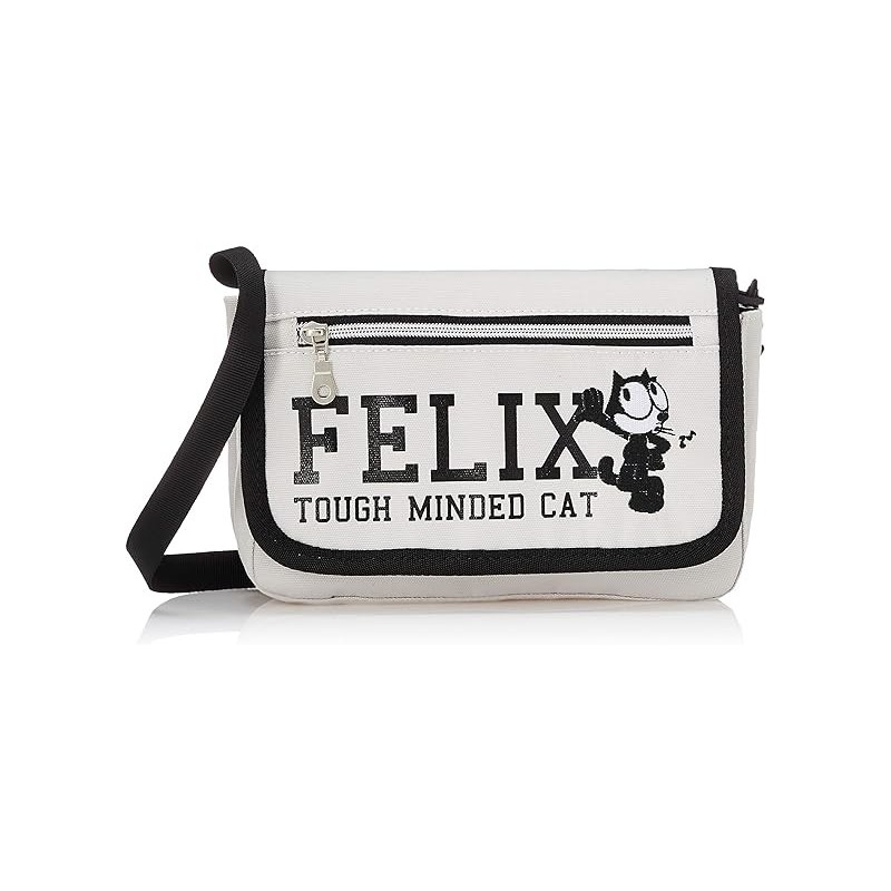 (G-BW-SB) (G-BW-SB) FELIX THE CAT 斜肩袋, 白色 [MFX-049]