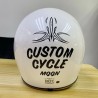 (MB-HM) ROYAL Cafe Racer Helmet, White [M141-GW]