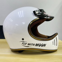 (MB-HM) ROYAL Cafe Racer Helmet, White [M141-GW]