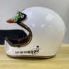 (MB-HM) ROYAL Cafe Racer Helmet, White [M141-GW]