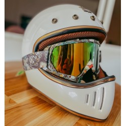 (MB-HM) ROYAL Cafe Racer Helmet, White [M141-GW]