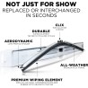 (CC-WB) AutoTex Clix Chrome Collection Wiper Blade, Silver [‎AutoTex-CC-CH]