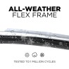 (CC-WB) AutoTex Clix Chrome Collection Wiper Blade, Silver [‎AutoTex-CC-CH]