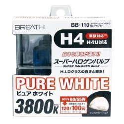(CC-LB) BREATH H4 Halogen Bulb (3800K Pure White) [CRZVG4]