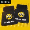 (CC-CM) MOONEYES Rubber Floor Mat (Font + Rear) [MP075BK]