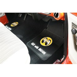 (CC-CM) MOONEYES Rubber Floor Mat (Font + Rear) [MP075BK]