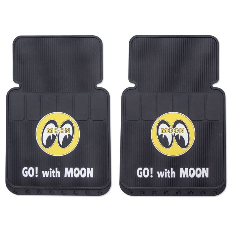 (CC-CM) MOONEYES Rubber Floor Mat (Font + Rear) [MP075BK]