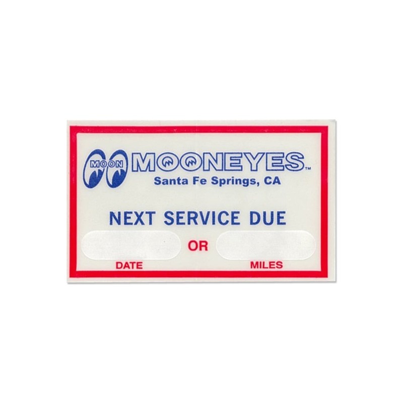 (CC-SK) MOON Next Service Due Sticker 貼紙 [DM225]