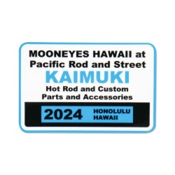 (CC-SK) MOONEYES HAWAII 2024 Parking Permit Window 貼紙 [DDPR04]