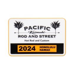 (CC-SK) Pacific Rod & Street Honolulu Hawaii 2024 Parking Permit Window 貼紙 [DDPR03]