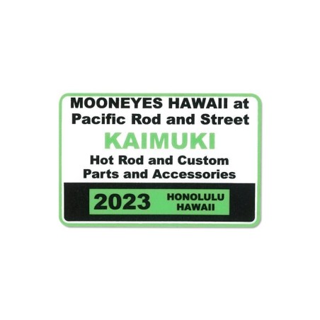 (CC-SK) MOONEYES HAWAII Parking Permit Window 貼紙 [DDPR02]