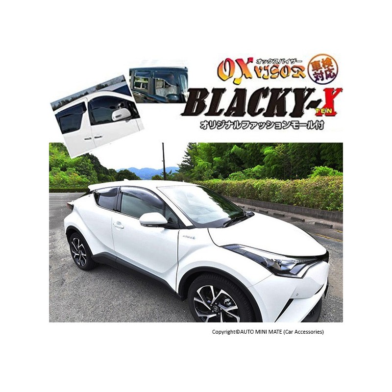 (C-BDDV) OX (バイザー) TOYOTA C-HR BLACKY-X Door Visor