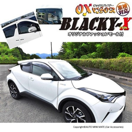 (C-BDDV) OX (バイザー) TOYOTA C-HR BLACKY-X Door Visor