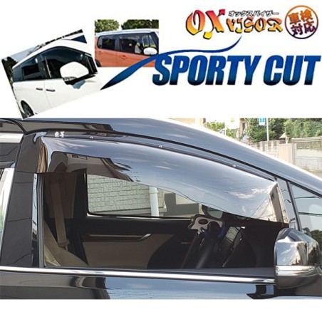 (C-BDDV) OX (バイザー) TOYOTA ALPHARD VELLFIRE SPORTY CUT Door Visor